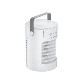 Portable Air Conditioner, 4-in-1 Evaporative Air Cooler, 3-Speed Mini Air Conditioner with Smart Timer, 600ml Water Tank, 7-Color Light