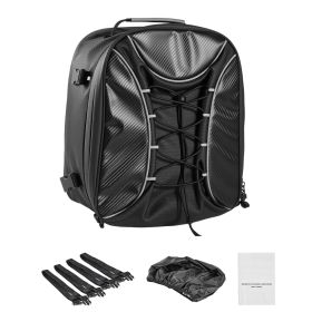 Motorcycle Tail Bag, 22-34 L Expandable Motorcycle Rear Seat Bag with Waterproof Rain Cover