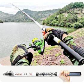 Spinning Rod Rock Fishing Carbon Fiber Mini Telescopic Portable 1.8M