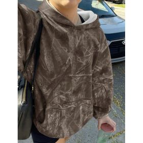 Hoodie Hot Sale Long Sleeve Jungle Maple Leaf Branches (Option: Color 4-6XL)